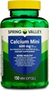 Calciumtilskud med vitamin D3- 600 mg Calcium til knoglerelateret, 150 Mini Softgel, Essential Calcium og D3- vitamin