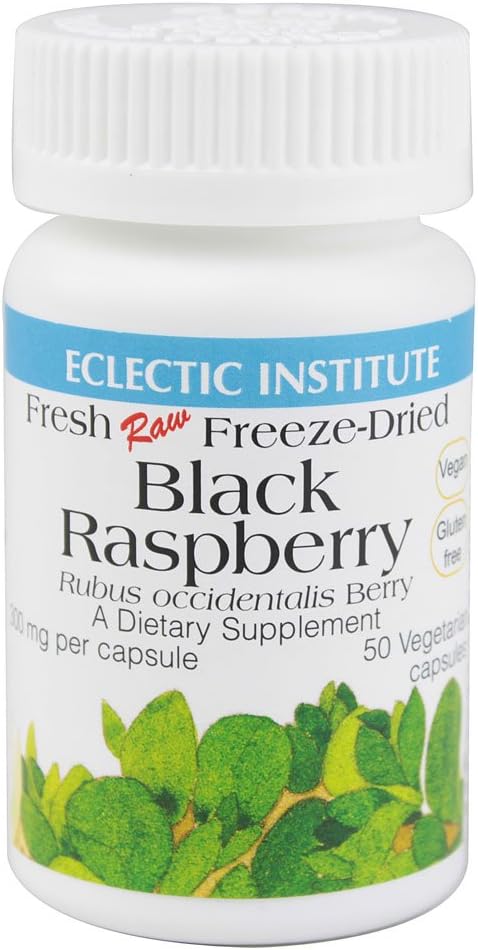 Eclectic Institute Black Raspberry - 300 mg - 50 vegetariske kapsler