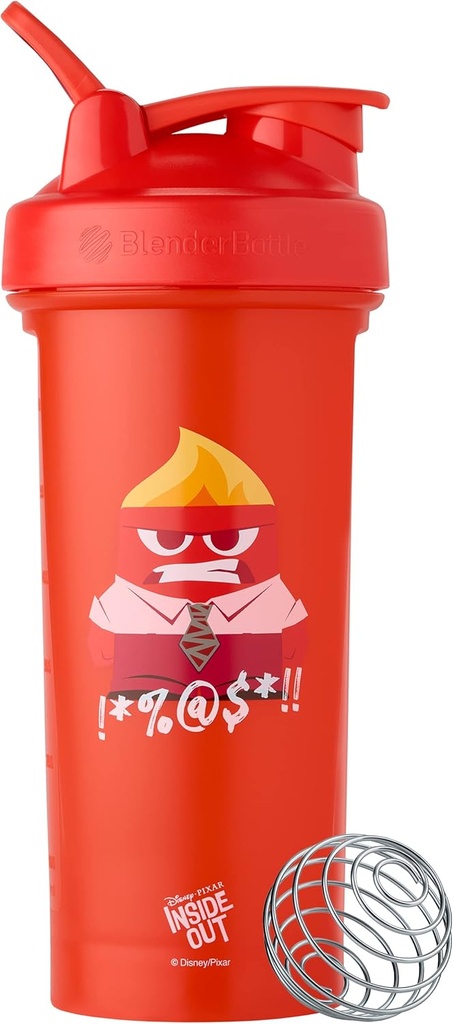 BlenderBottle Pixar Classic V2 Shaker Bottle Perfect for Protein Shakes and Pre Workout, 28-Ounce, Inside Out