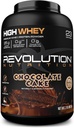 Revolution Nutrition, High Whey, Protein Powder 2LB, Whey Isolate, Gluten Free, Lean Muscle Mass for Mænd & Kvinder, 25g Protein Per Scoop, 908 g, 24 Servere (Chokolade Cake, 2 Pound)
