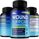 Sår Healing Natural Scar Pills - Made in USA - Scar Reduction, Kirurgi Inddrivelse & Sår Support - Sår Healing supplement til Reducere ardannelse, Bruisings & Hævelse - Hjælper Tissue Response - 60 Caps