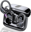Trådløse Earbuds 75hrs Bluetooth 5.4 Headphone Sport, 2025 Bluetooth Earbuds Stereo Deep Bass Over Ear Bud med Earkrogs, ENC Støj Annullering Mic, IPX7 Vandtæt Earphone til træning / kørsel