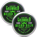 GoldWorld 2 Pack Beard Balm til Beard Grooming, Beard Care