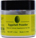 2.5oz Pure Eggshell Calcium supplement til kæledyr - Naturlig kilde til calcium fra Real Eggshell Velegnet til akvarier, rejer, Snegl, Krebsdyr, hvirveldyr, hunde, katte og andre kæledyr