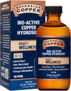 Sovereign Bio- Active Copper Hydrosol - Biotilgængelig kobber flydende supplement til voksne og børn med sølv Hydrosol til hår, hud og negle - 4 fl oz (118 ml)