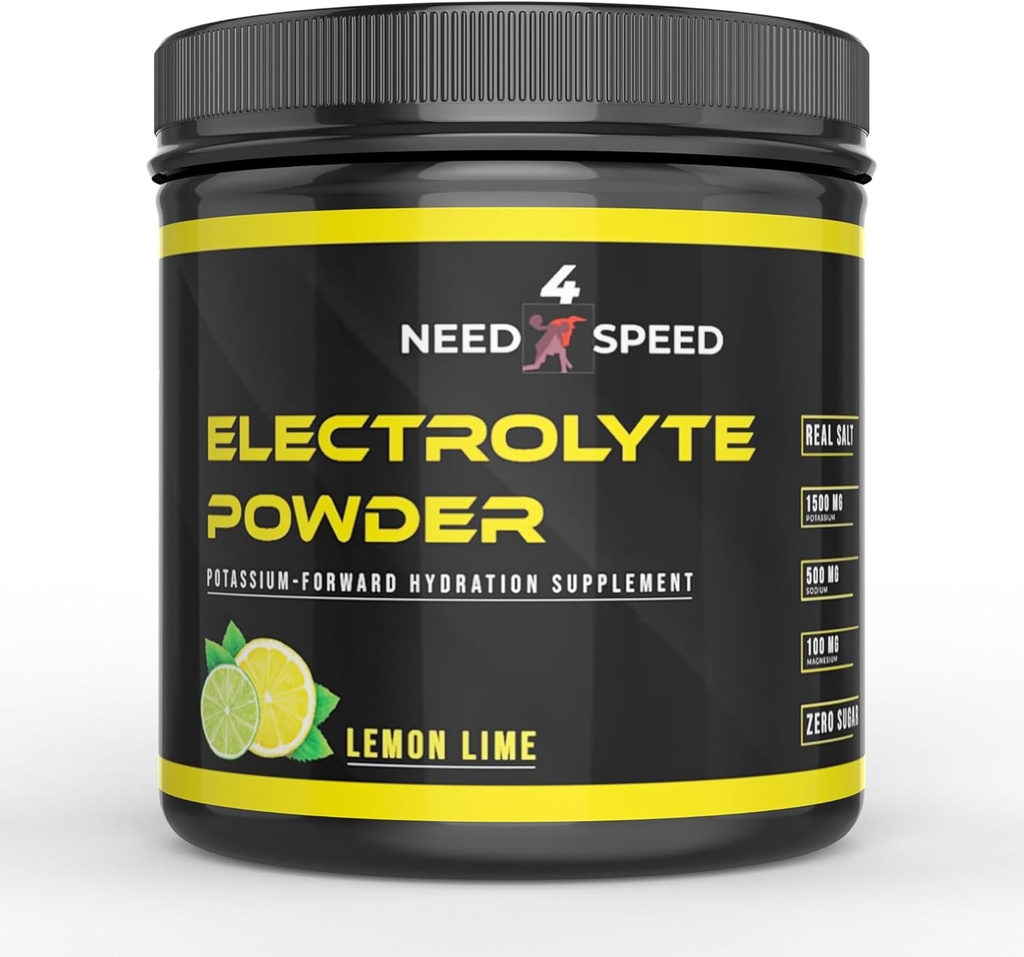 Lemon Lime Electrolyte Powder, 60 Servering, Hydration Løsning med vitaminer, mineraler og elektrolytter til atleter, Fitness Entiaster, og aktive livsstil, 13.5oz