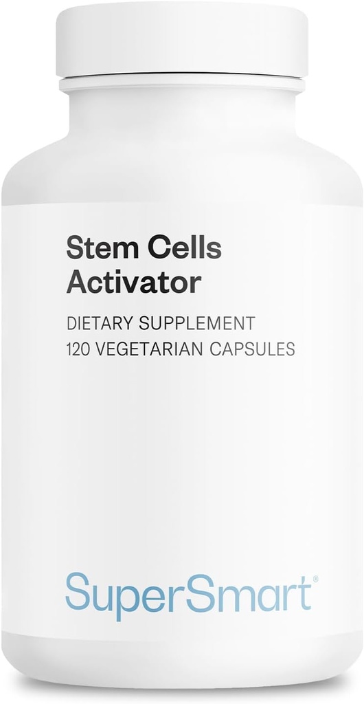 Supersmart Stem Cells Activator (Advanced Formel) - med Astragalosid, Fuidocan - Natural Stem Cells Support 124; Non- GMO & Gluten Free - 120 Vegetariske kapsler