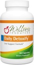 Wellness Resources Daily Detoxify med Silymarin, Mælkebøtte, RA Lipoic Acid, NAC, Chlorella og mere til leverstøtte og omfattende afgiftning (90 kapsler)