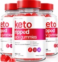 rize labs (Pack of 3 Keto Ripped ACV Gummies, Official Keto ACV Gummies Advanced Weight Loss Support, All Natural Apple Cider Vinegar, Premium Keto Plus ACV Gomitas Reviews (180 Gummies)