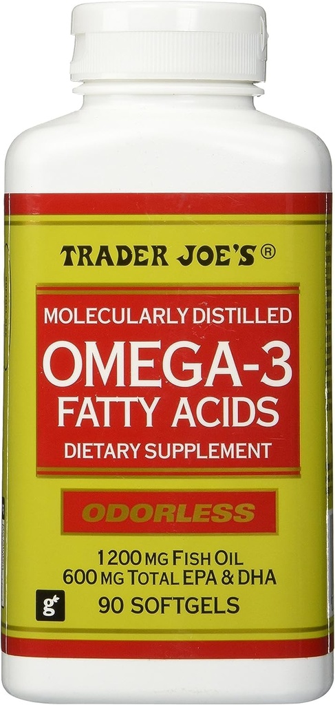 Trader Joe 's Molekulært Destilleret Omega-3 Fedtsyrer Kosttilskud