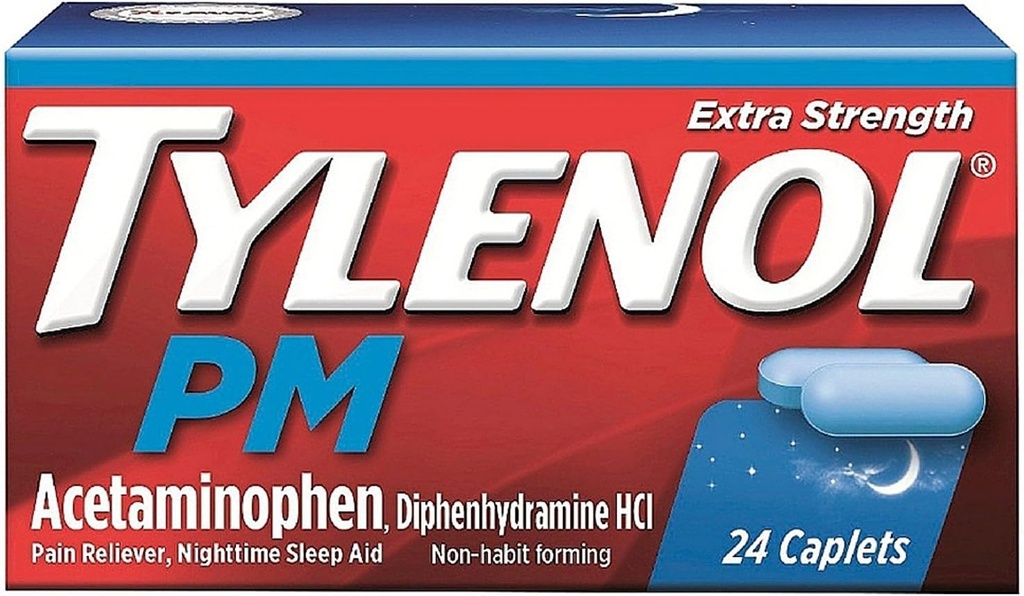 Tylenol Pm ES Caplet 24ct Størrelse 24ct