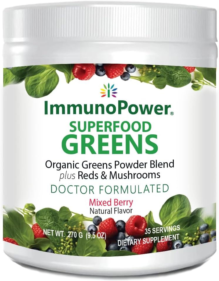 Revitaliser din wellness økologiske grønne og røde superfood pulver til vibrant sundhed