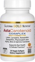 California Gold Nutrition Astaxanthin Carotenoid Complex, Lutein, Lycopene, Astaxanthin, 30 Veggie Softgels