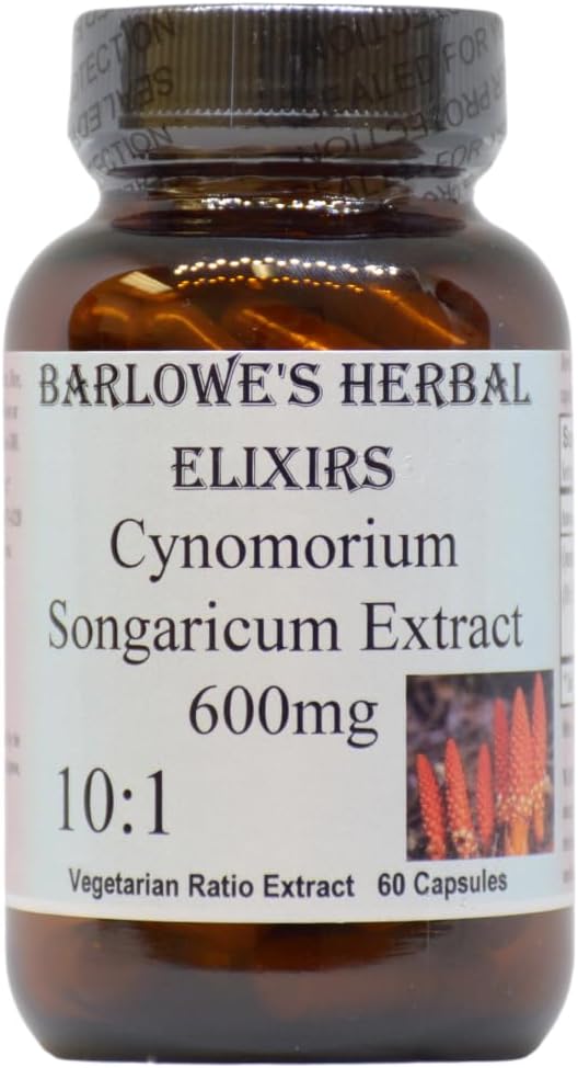 Cynomorium Songaricum Extract 10:1 | 600mg Per Capsule | Herbal Supplement for Stamina, Vitality & Wellness | 60 Vegan Capsules | Stearate-Free, Glass Bottled