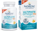 Nordic Naturals Ultimate Omega- D3, Lemon Flavor - 90 Soft Gels - 1280 mg Omega-3 + 1000 IE D3- vitamin - EPA & DHA - fremmer hjerne, hjerte og immunforsvar - 45 Serveringer