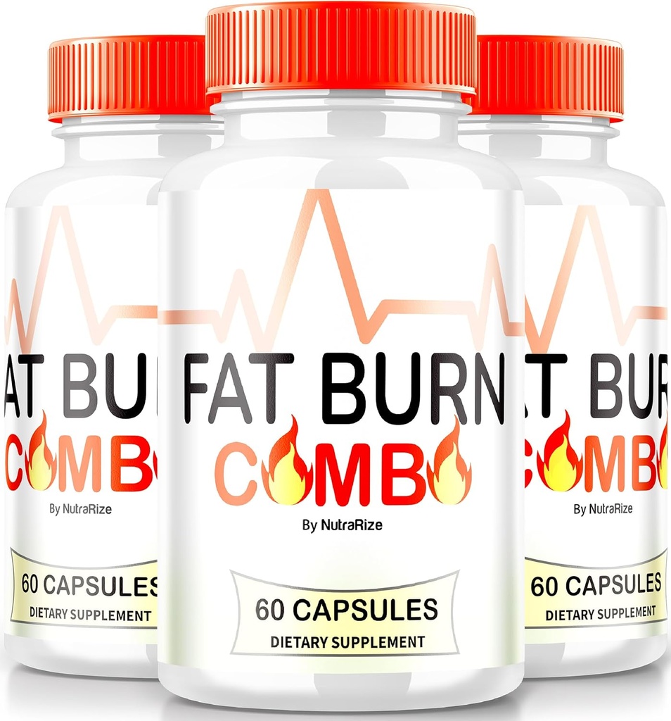 (3 Pack) Fat Burn Combo Kapsler, Fatburn Combo Keto Formel, Alle naturlige vægttab supplement til at opnå Healthy- Looking Body, Keto Fitness Pills, officielle anmeldelser (180 Kapsler)