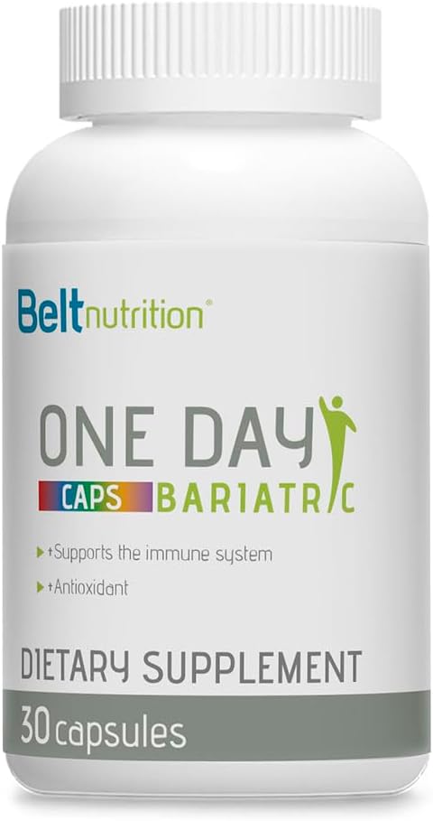 Bariatric Multivitamin - En per dag Bariatric Vitamin og Min - 30-Grev Bariatrical supplement kapsler - Nutrient- Rich Unflavored Multivitamin med jern