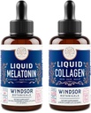 WINDSOR BOTANICALS Melatonin og collagen Flydende hvile og rekuperation Hudbundle