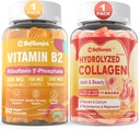 Vitamin B2 Gummier + sukkerfri Hydrolyseret Collagen Peptider Gummier