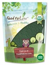 Fødevarer til levende økologisk chlorella pulver, 2 Pounds - Non-GMO, Kosher, Raw Green Algae, Vegan Superfood, Bulk, Pure Vegan Green Protein, Rich in Vitamin and Minerals, Great for Drinks, Broken Cell Wall
