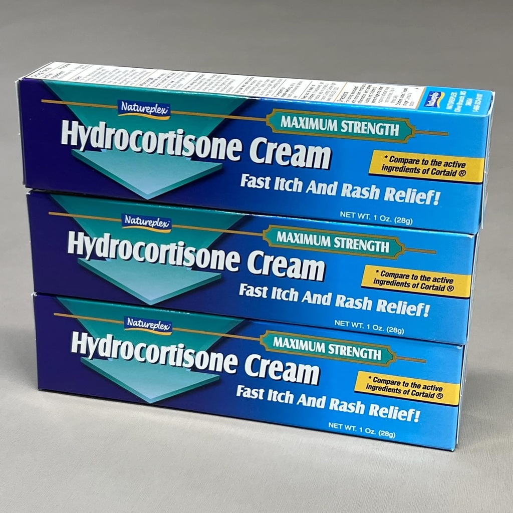 Natureplex Hydrocortison Cream Anti- Itch Cream, 1% (3 Pack) (3)