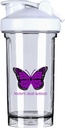 Pankreatisk kræft Bevidsthed 18 Ounce Shaker Flaske Drink Mixer Leakout Pre Workout Protein Shakes Meal Erstatning Shakes Flasker 500ML / 18 Oz White & -1 & -1