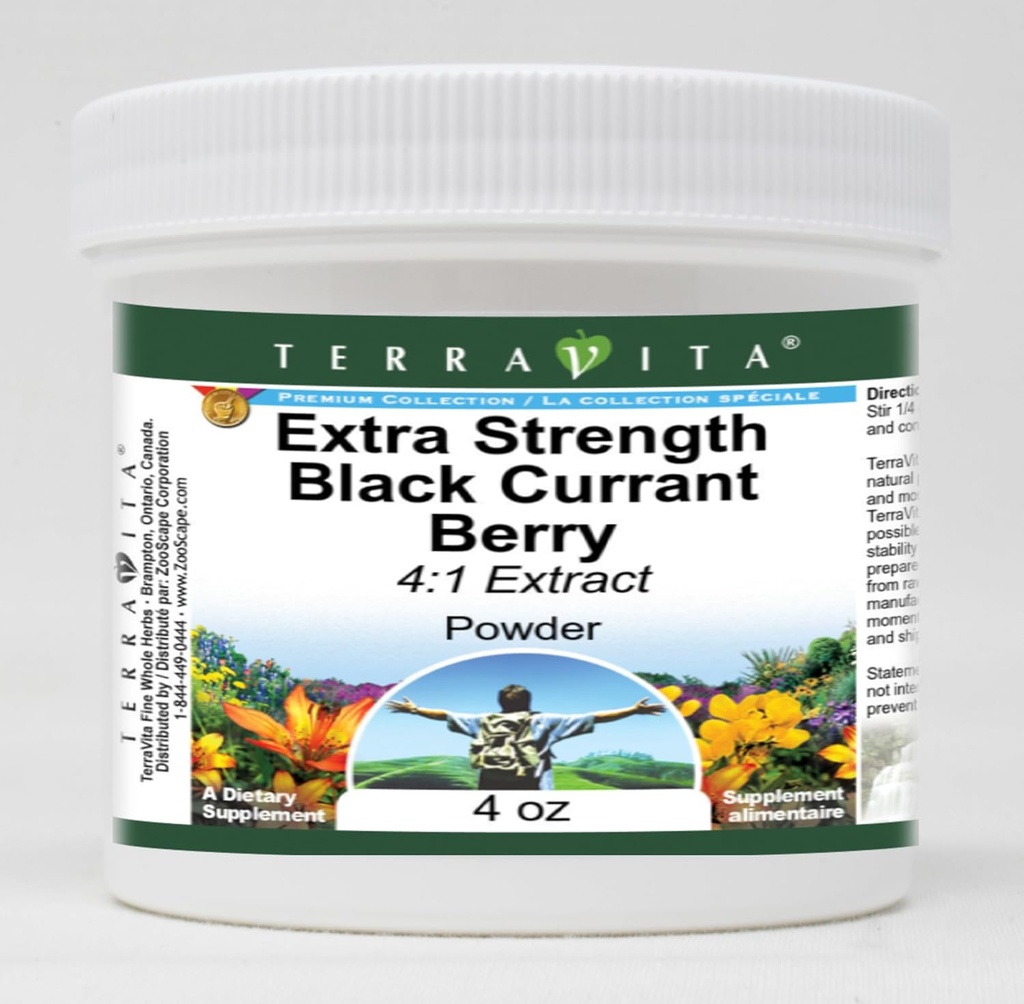 Extra Strength Black Currant Berry 4: 1 Extract Powder (4 oz, ZIN: 514115) - 3 Pack