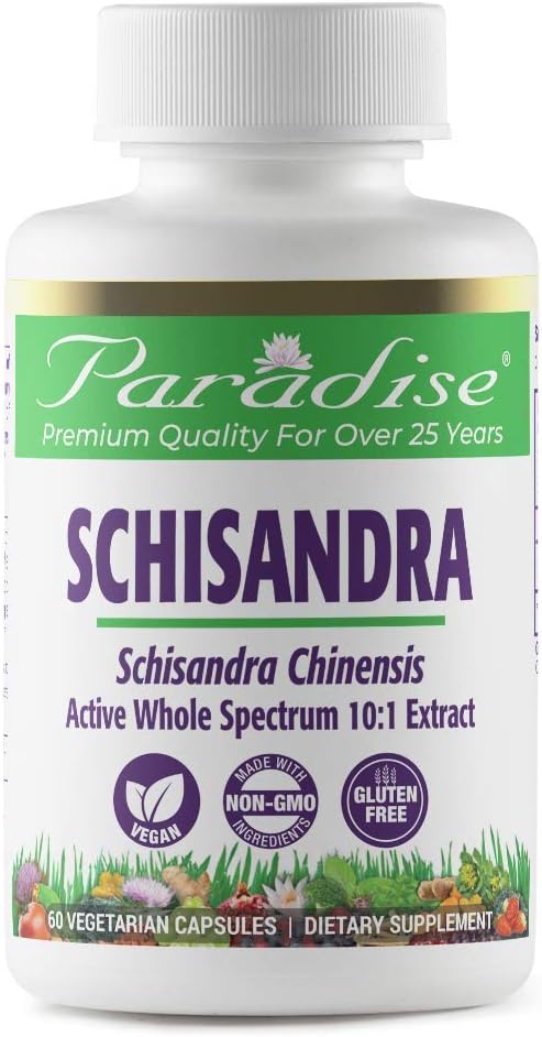 Paradise Schisandra - 100% naturligt ekstraherede - Ingen Harsh Kemikalier eller Solvens - Traditionel Thermo Kinetic Extract Brug Renset blødt vand - Ingen Fillers eller Flow Agents - Økologisk Wild fremstillet
