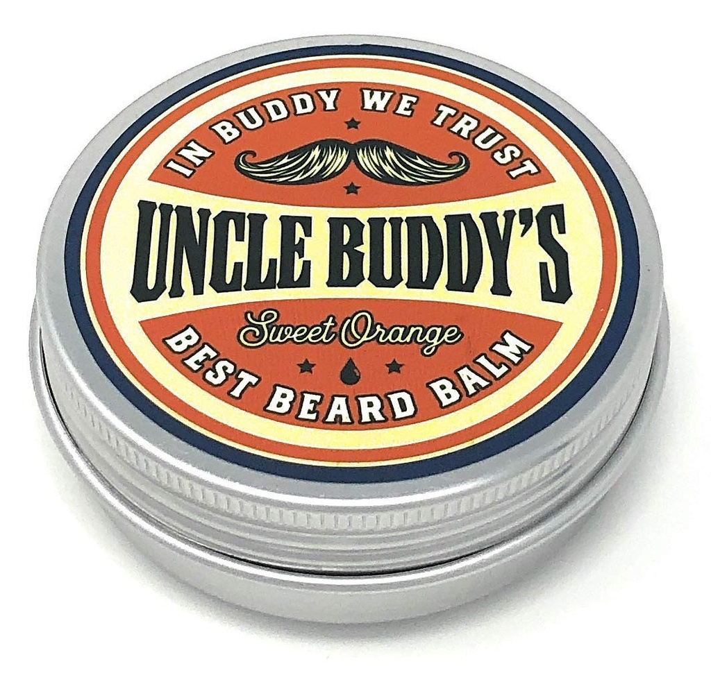 Onkel Buddys bedste søde orange skæg Balm Leave-In Conditioner for Control and Style, fremmer skæg vækst og sundhed, 2 oz