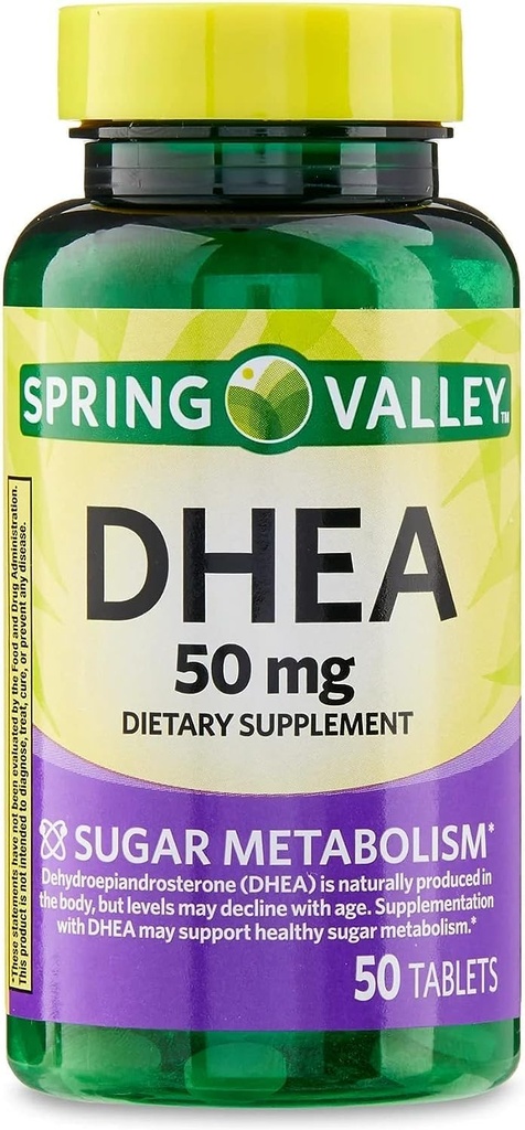SPEC DHEA tabletter, 50 mg, Hver servering giver 50 mg DHEA i én nem tablet, 50 tal