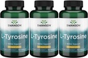 Swanson L- Tyrosine - Aminosyretilskud til fremme af stress support, kognitiv funktion - Hjælper støtte samlede hjerne sundhed - (100 kapsler, 500mg hver) 3 Pack