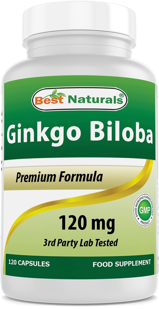 Bedste Naturals Ginkgo Biloba 120 mg 120 Kapsler