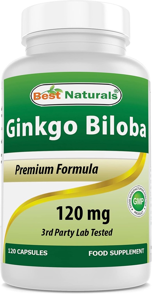 Bedste Naturals Ginkgo Biloba 120 mg 120 Kapsler