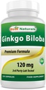 Bedste Naturals Ginkgo Biloba 120 mg 120 Kapsler