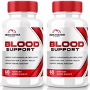 (2 Pack) Hemagenix Capsules, Hemagenix Advanced Blood Support Formula, All Natural Supplement to Maintain Healthy Levels, Extra Strength Pills for Overall Wellness, Official Reviews (120 Capsules)