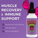 KLUNK! Liquid Recovery Supplement - Support Muscle Recovery, Reducere kramper, Boost Energy & Immunity - Magnesium dråber med C-vitamin, zink & bromelain (60ml)