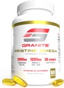 Granite Pristine Omega-3 Supplement, 2000mg Norwegian Fish Oil Supplements with EPA & DHA, Supports Joint, Heart, Brain, & Mood, Sustainable Sourced, Renhed Testet (60 Softgels)