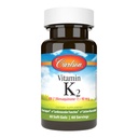 Carlson - Vitamin K2 MK- 7 (Menaquinon), 90 mcg, Bone Support, Calcium Biotilgængelighed, K2 Vitamin, Vitamin K-2, 60 Softgels