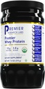 Premier Research Labs Whey Protein - Unflavored Premier Whey Protein Powder, Organic Whey Protein Koncentrat, Keto Friendly, Let blanding med drikkevarer, Lavvarme Filtreret - 7.4 Oz