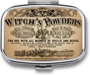 Metal 2 Segment Pill Organizer Travel Friendly Portable Compact Box at holde vitaminer / Tylenol / Fish Oil / Kosttilskud / Tablet (Vintage Witch 's Powders), 1,97 x 0,79 x 0,39 Tommer, 1.0 Tæl