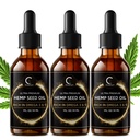 GPGP GreenPeople 3 Pack Natural Hempp Oil Extract, Immunsystemet Support Fokus og energi, og Support Nighttime Aktiviteter, Pure Extract, Rich in Omega 3 & 6 & 9 Fedtsyrer