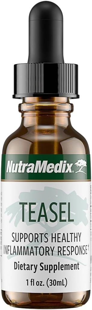 NutraMeasal Teasal Extract - Fullers Teasel Root (Dipsacus fullonum) Wellness Drops for Antioxidant Support - Vegan Antioxidants Supplement (1oz / 30ml)