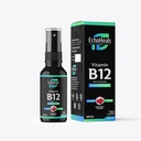 Vitamin B12 Flydende Spray • 124; Vitamin B12 til energistøtte • 124; Vegan • 124; Non- GMO • 124; Gluten Free • 124; 40 Spray • 124; 1500 mcg pr. Spray • 124; Raspberry Flavor • 124; 1 fl Oz