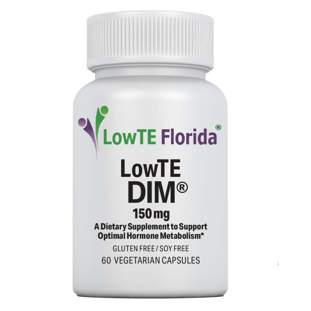 LowTE Florida DIM (150 mg) - Østrogen Balance & Hormone Support Supplement for Kvinder i alderen 60 + Note 124; Detox Rengøring
