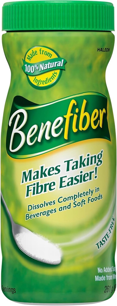 Benefiber Taste- Free, Sugar- Free Fiber Supplement Pulver til fordøjelsessygdomme 74 Servering 261g