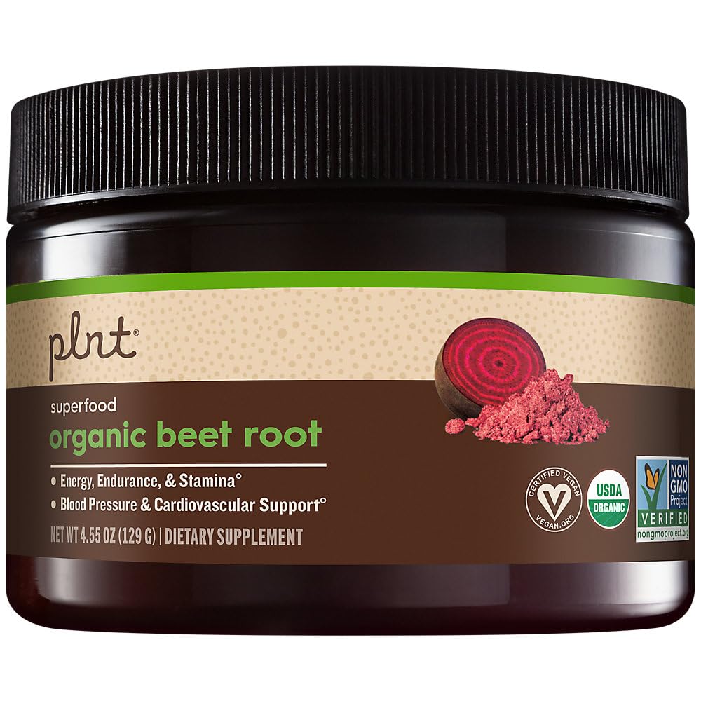 Organic Beet Root Powder a "Superfood - Natural Energy & Sund Blood Pressure Support (4.55 oz. / 30 Servering)