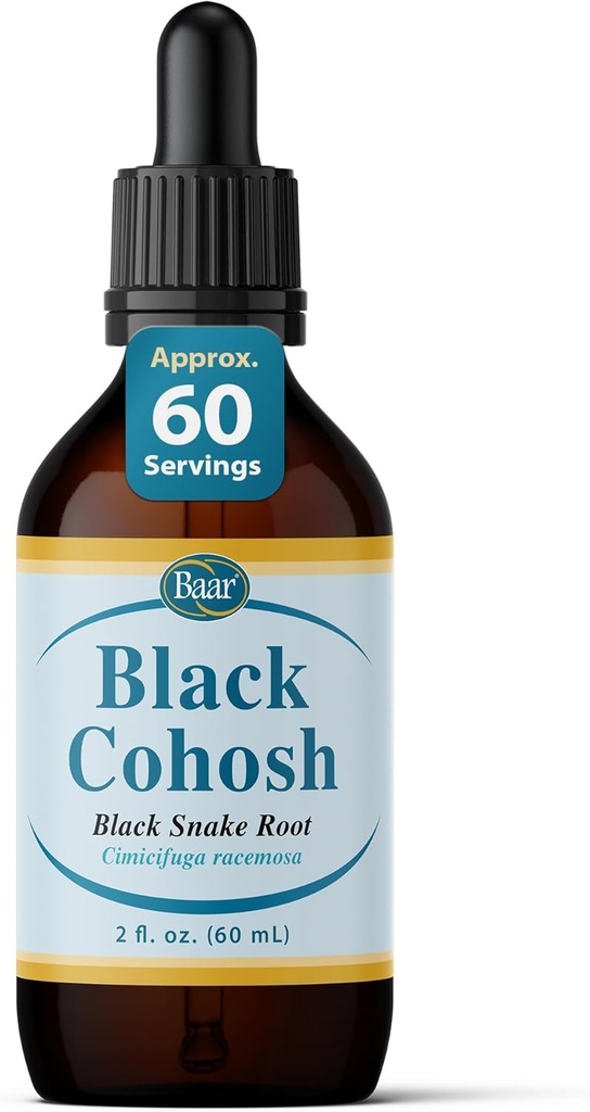 Baar Black Cohosh (Snakeroot) Fluid ekstrakt, 2 Ounces
