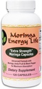 Moringa Energy Life Moringa Extra Strength Capsules 120, Moringa Oleifera Leaf, Amla Fruit, Black Pepper. Glutenfri, Non- GMO, Vegan Supplement