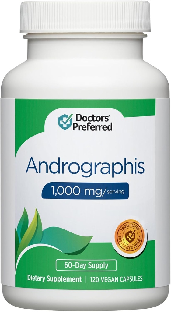 DOCTORS 'BEREDTE Andrographis Extract - 1000 mg / servering, 120 Veganske kapsler