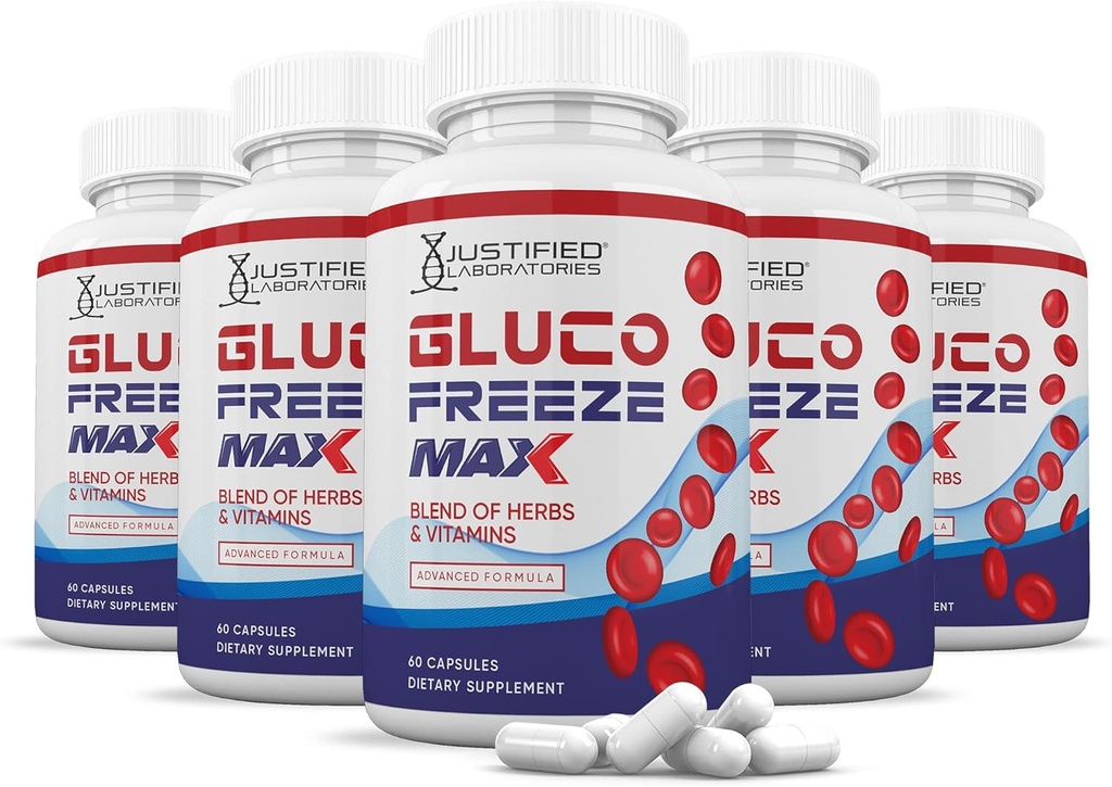 (5 Pack) Glucofreeze Max Advanced Formel 1295MG 300 Kapsler